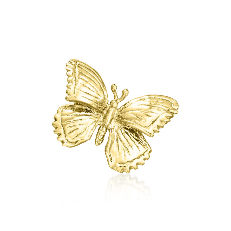 C. 1980 Vintage 14kt Yellow Gold Butterfly Pin image number 0