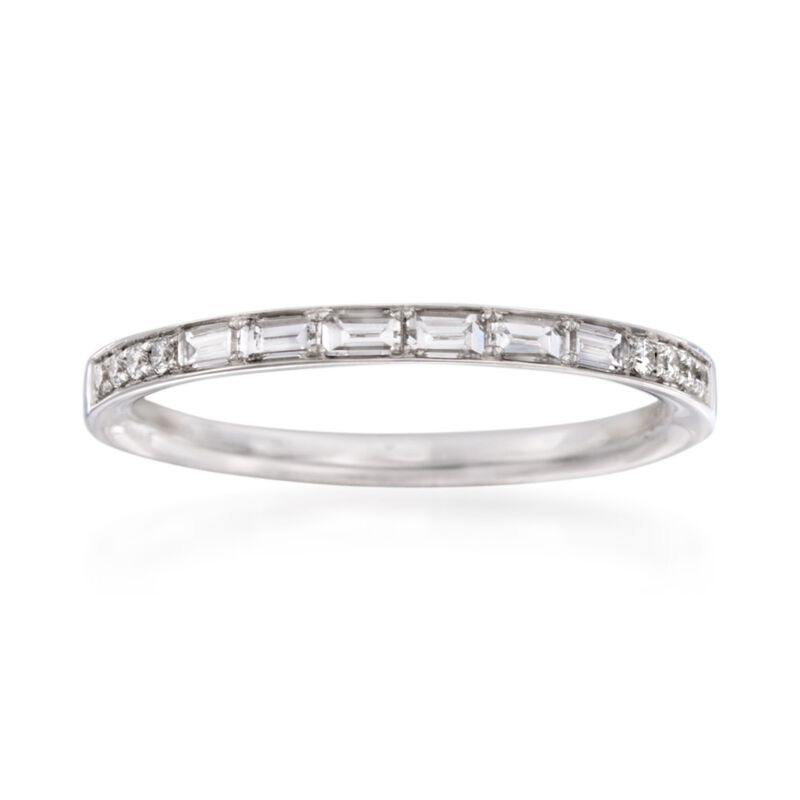Simon G. .31 ct. t.w. Diamond Wedding Ring in 18kt White Gold. Size 8.5 image number 0