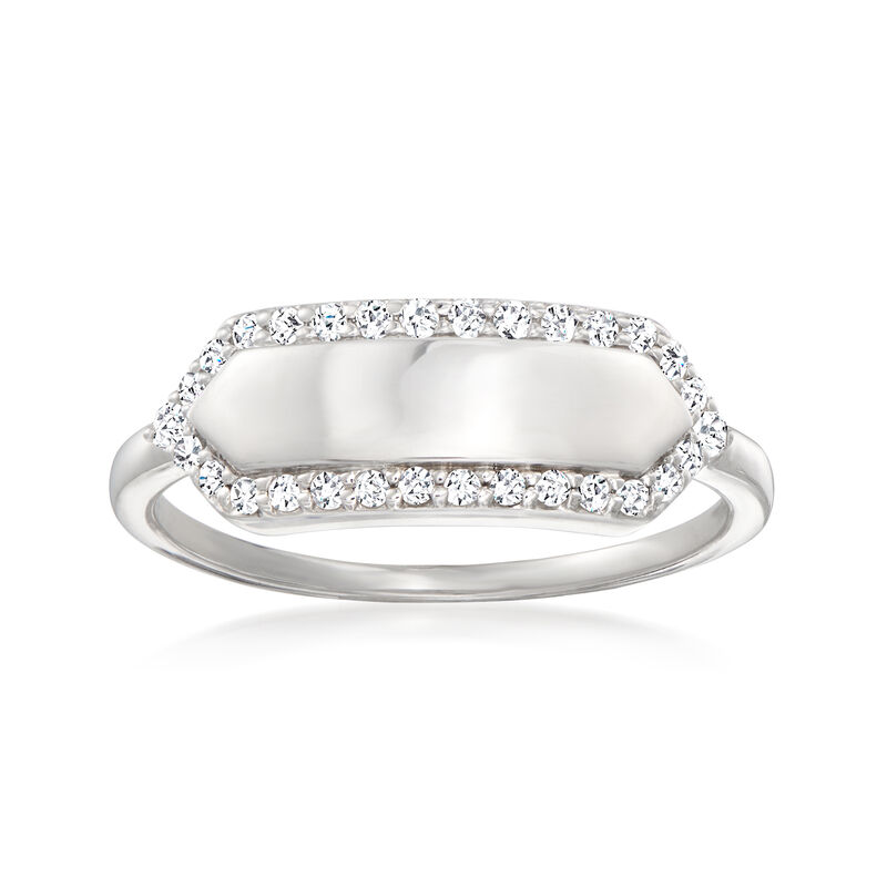 .20 ct. t.w. Diamond Personalized Ring in Sterling Silver image number 2