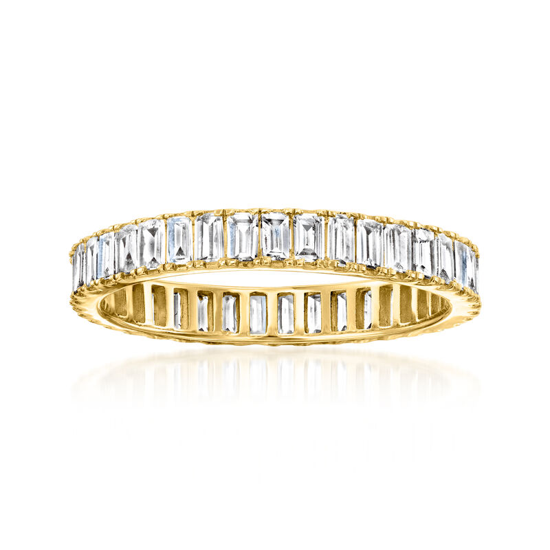 1.00 ct. t.w. Baguette Lab-Grown Diamond Eternity Band in 14kt Yellow Gold image number 0