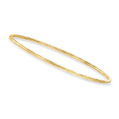 Italian 10kt Yellow Gold Bangle Bracelet