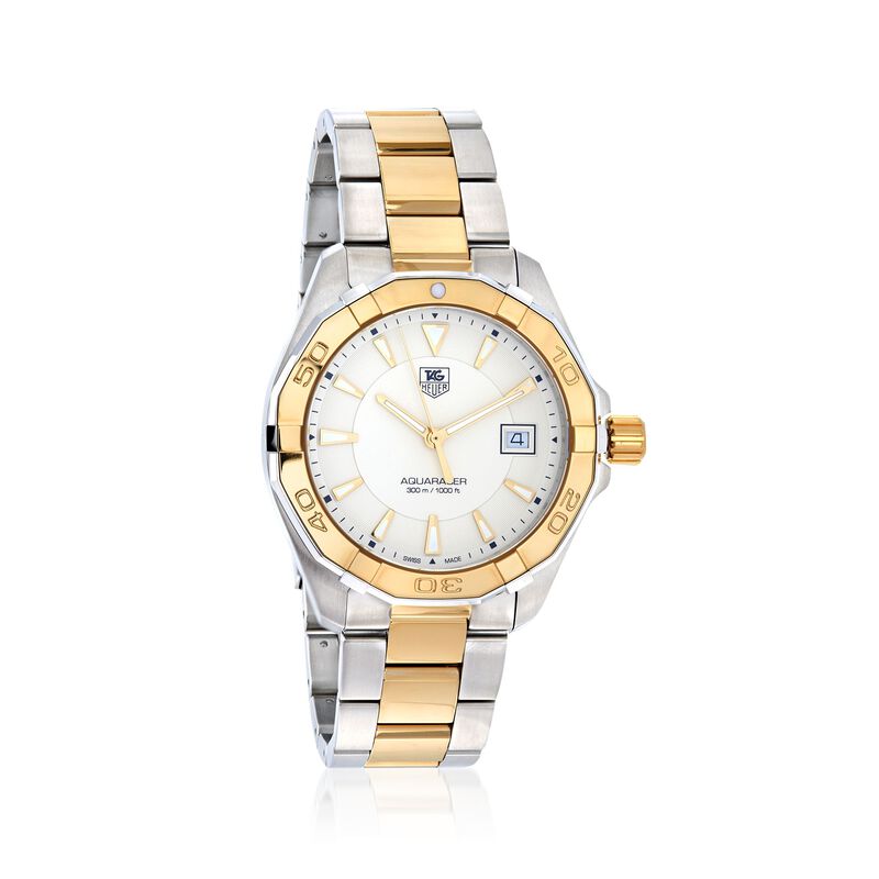 TAG Heuer Aquaracer Men's 40.5mm Stainless Steel and 18kt Gold Plate Watch image number 0