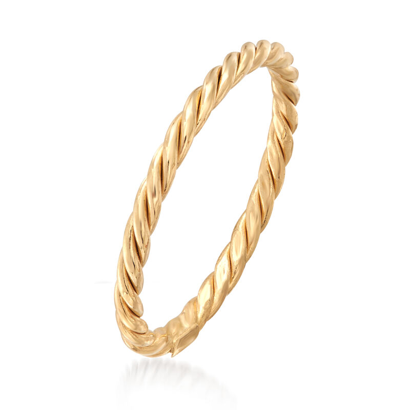 18kt Yellow Gold Roped Ring image number 2