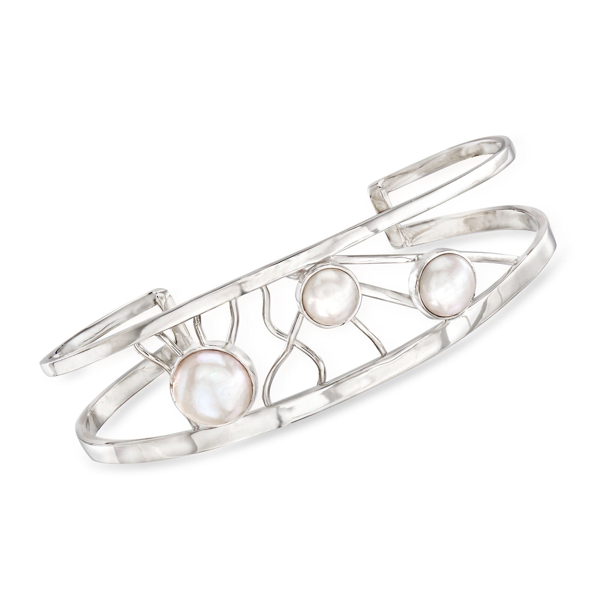 ★rosemont★ [Rosemont] SILVER freshwater pearl 4mm bracelet Sterling Silver Freshwater Pearl Bracelet, Irregular Shape
