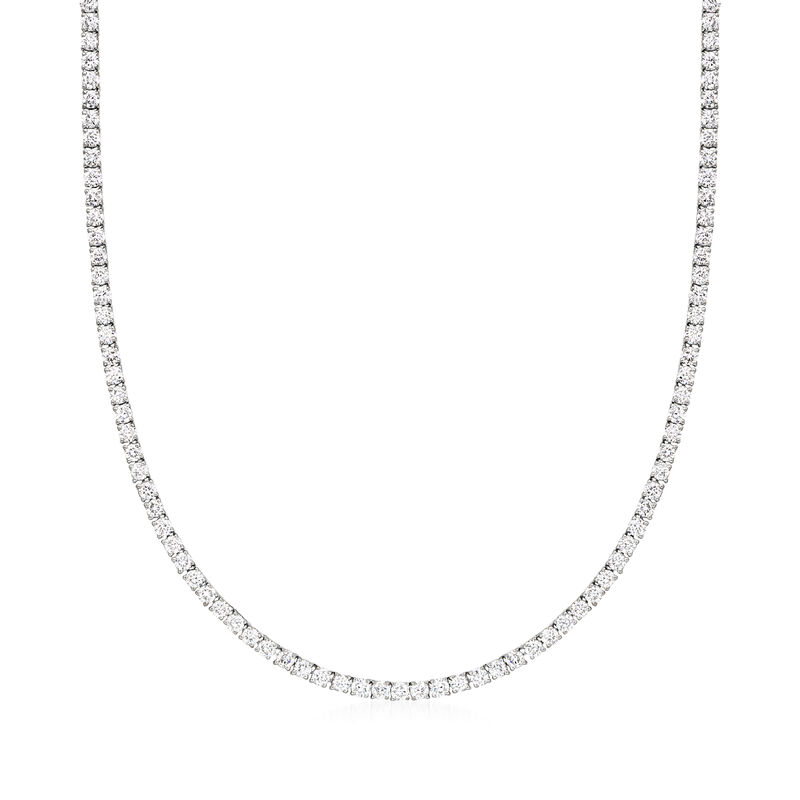 7.00 ct. t.w. Lab-Grown Diamond Tennis Necklace in 14kt White Gold image number 0