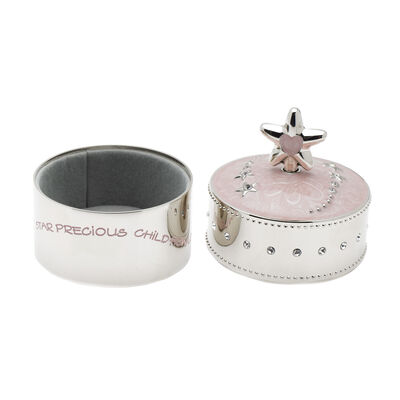 Wallace Musical Baby Trinket Box - Pink Star