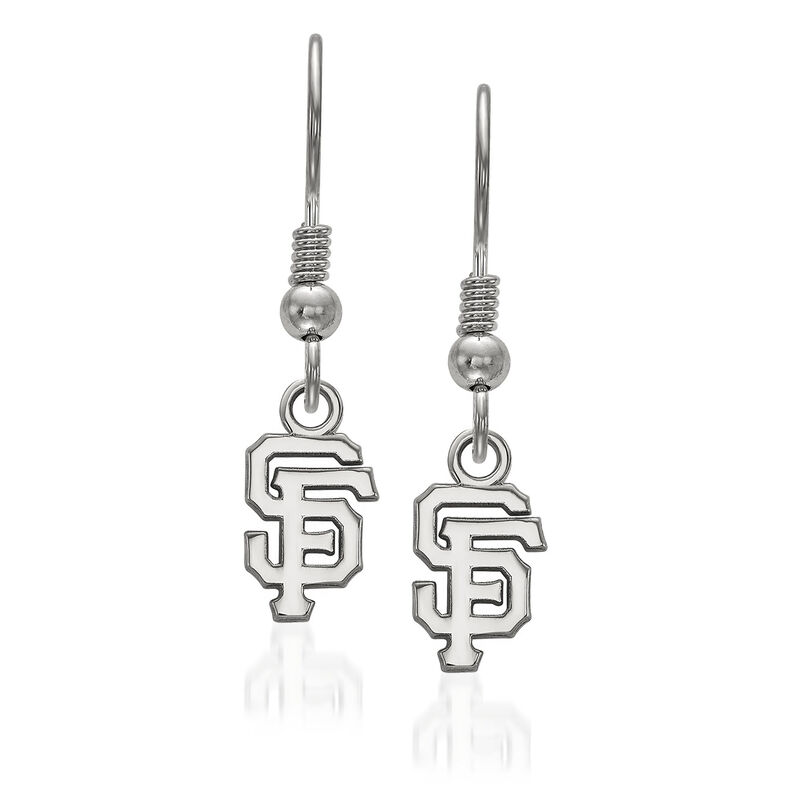 Sterling Silver MLB San Francisco Giants Extra Small Dangle Earrings image number 1