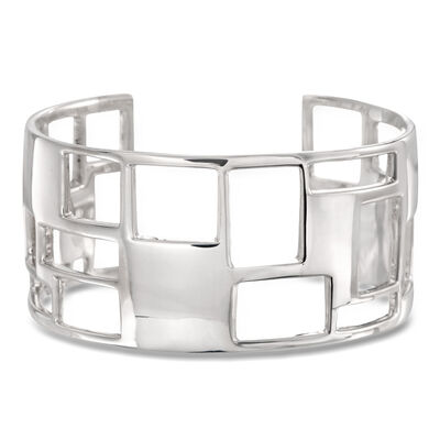 Zina Sterling Silver "Windows" Cuff Bracelet