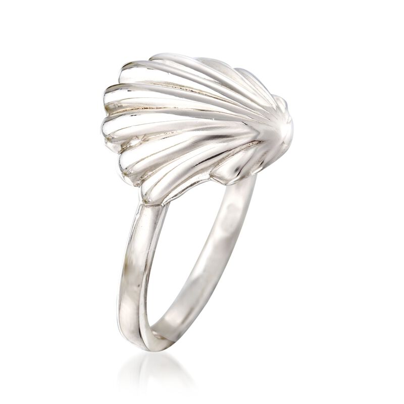 Sterling Silver Seashell Ring image number 2