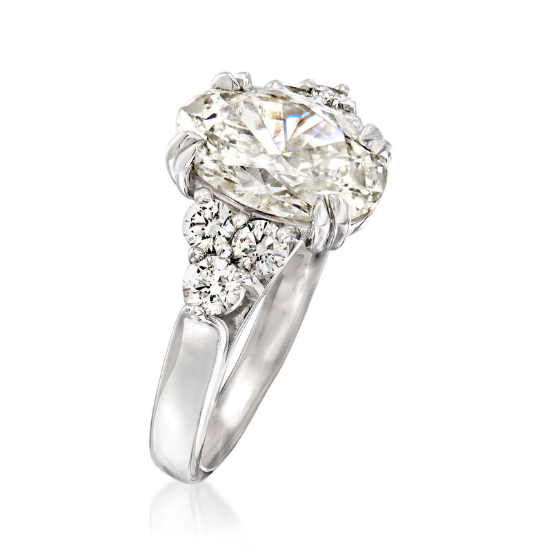 Majestic Collection 4.25 ct. t.w. Diamond Ring in 18kt White Gold image number 2
