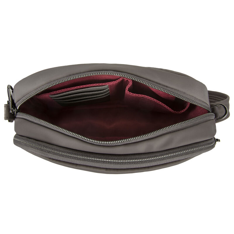 Anti-Theft &quot;Addison&quot; Brown Small Crossbody Bag image number 2