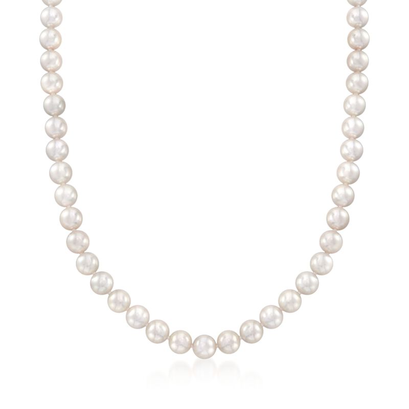 Mikimoto 7-7.5mm 'A' Akoya Pearl Necklace with 18kt White Gold image number 0
