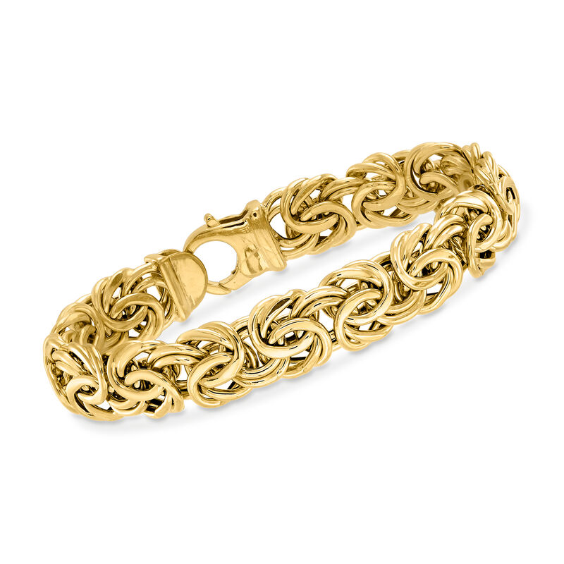 14kt Yellow Gold Byzantine Bracelet image number 0