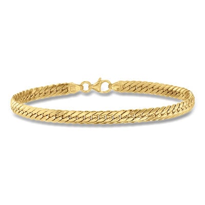 Italian 18kt Yellow Gold Cuban-Link Bracelet