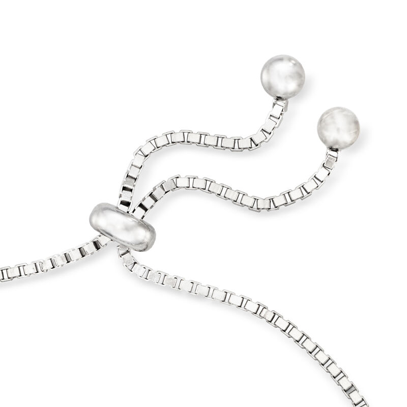 5.80 ct. t.w. Multi-Shaped CZ Bolo Bracelet in Sterling Silver  image number 2
