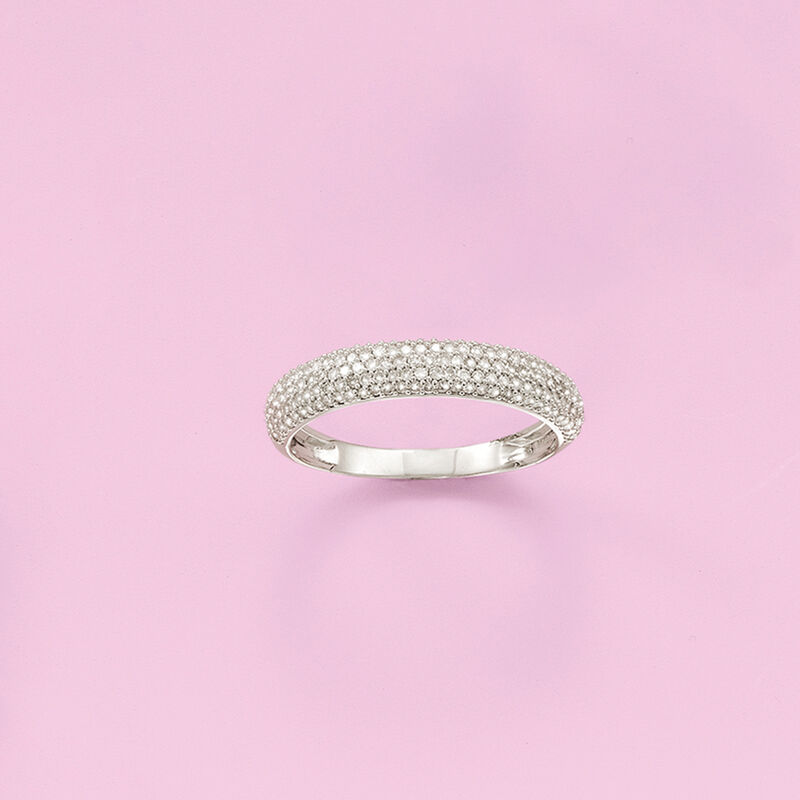 .50 ct. t.w. Pave Diamond Ring in Sterling Silver image number 4