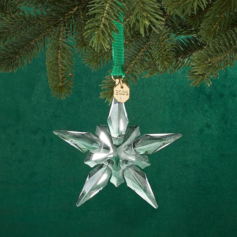 Swarovski Crystal 2025 Annual Snowflake Ornament image number 2