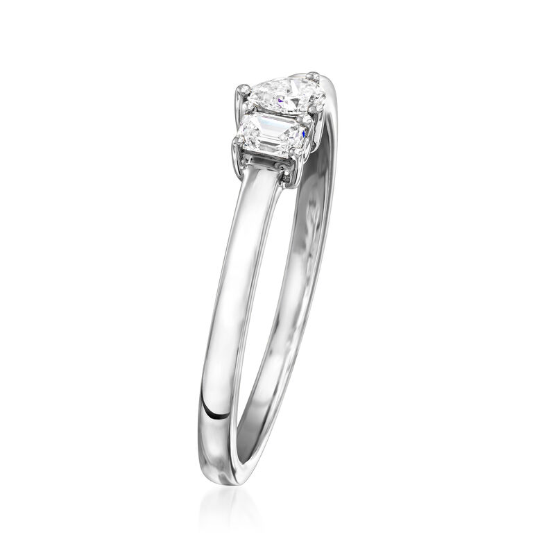 .20 ct. t.w. Lab-Grown Diamond Toi et Moi Ring in 14kt White Gold image number 2