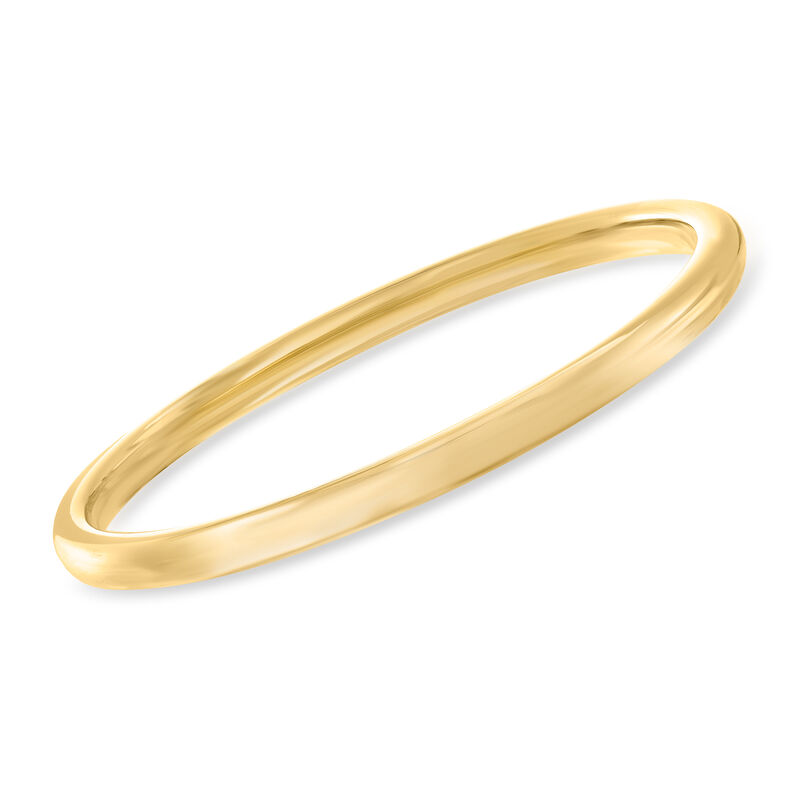 Italian Andiamo 14kt Yellow Gold Over Resin Bangle Bracelet image number 0