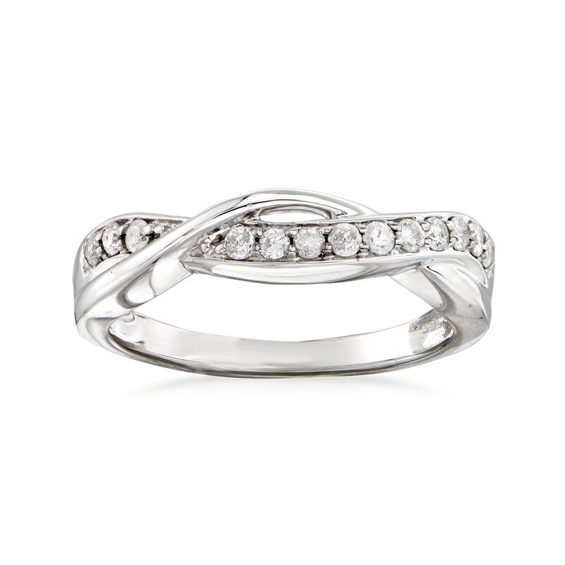 .25 ct. t.w. Diamond Twist Ring in Sterling Silver image number 0