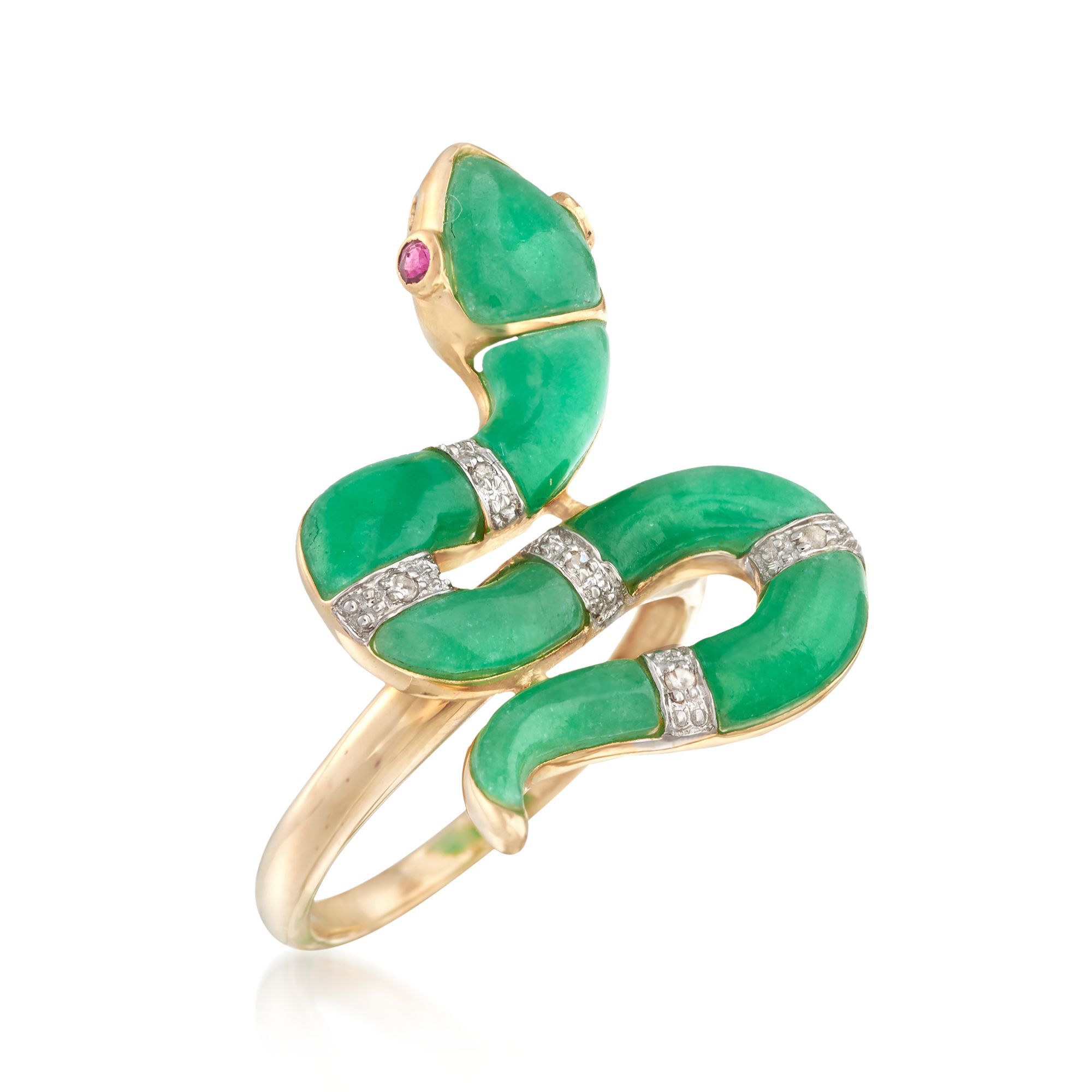 Jade snake ring sales