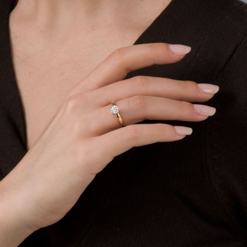 .75 Carat Diamond Solitaire Ring in 14kt Yellow Gold image number 4