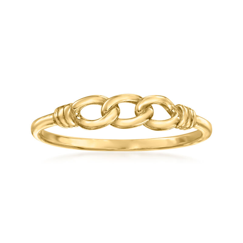 14kt Yellow Gold Three-Loop Ring image number 0