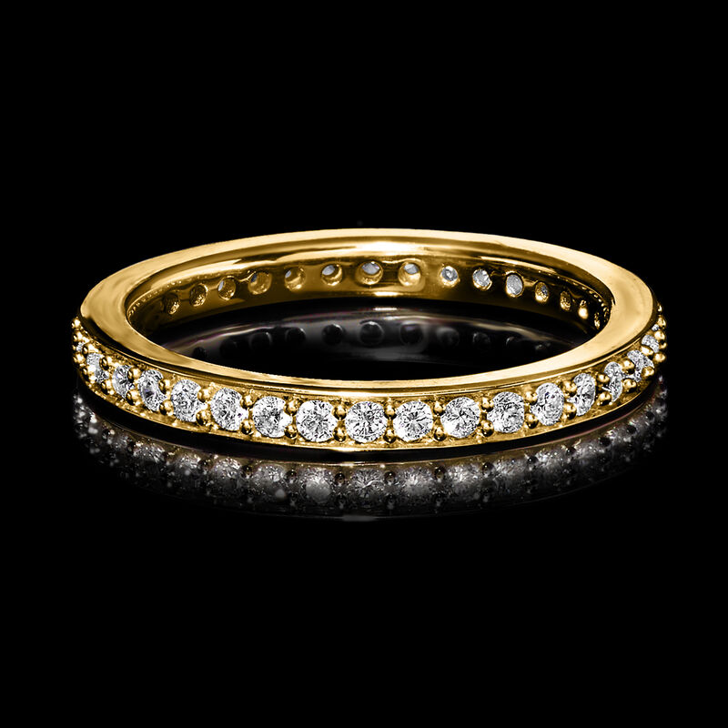 .50 ct. t.w. Lab-Grown Diamond Eternity Band in 18kt Gold Over Sterling image number 3