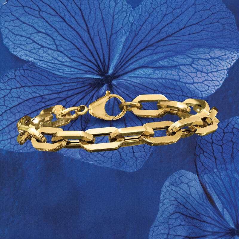 Italian 18kt Yellow Gold Cable-Chain Bracelet image number 2