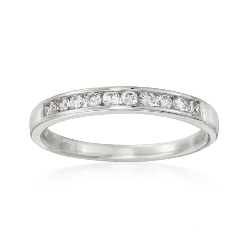 .25 ct. t.w. Channel-Set Diamond Wedding Ring in 14kt White Gold image number 0