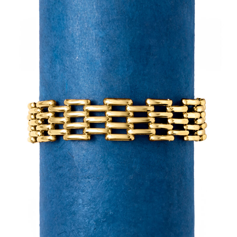 14kt Yellow Gold Panther-Link Bracelet image number 3