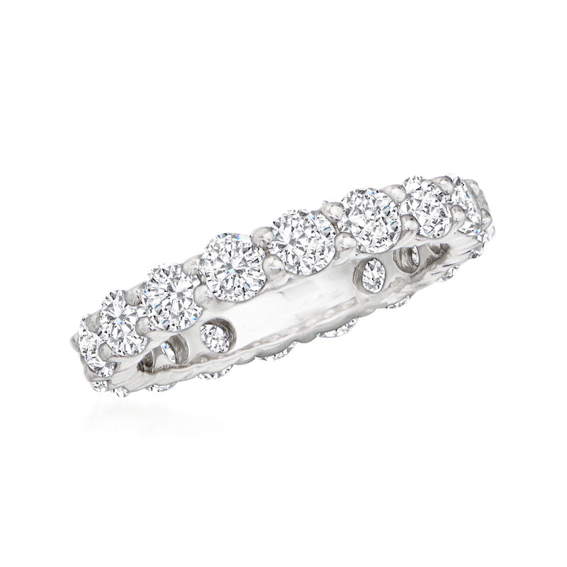 2.75 ct. t.w. CZ Eternity Band in Sterling Silver image number 3