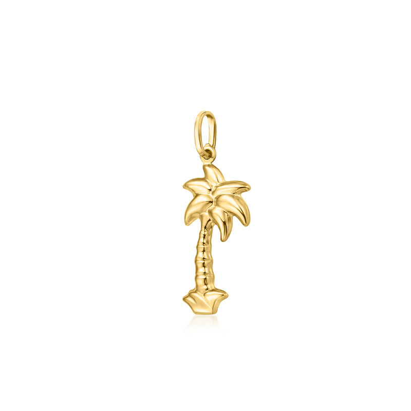 Italian 14kt Yellow Gold Palm Tree Charm  image number 0