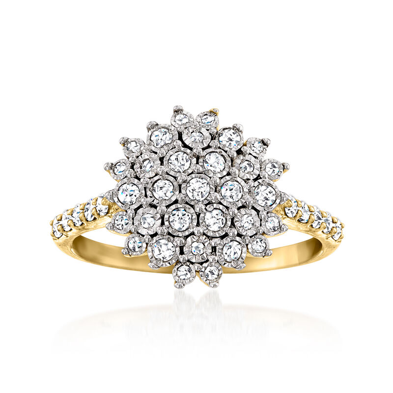 .50 ct. t.w. Diamond Cluster Ring in 14kt Yellow Gold image number 0