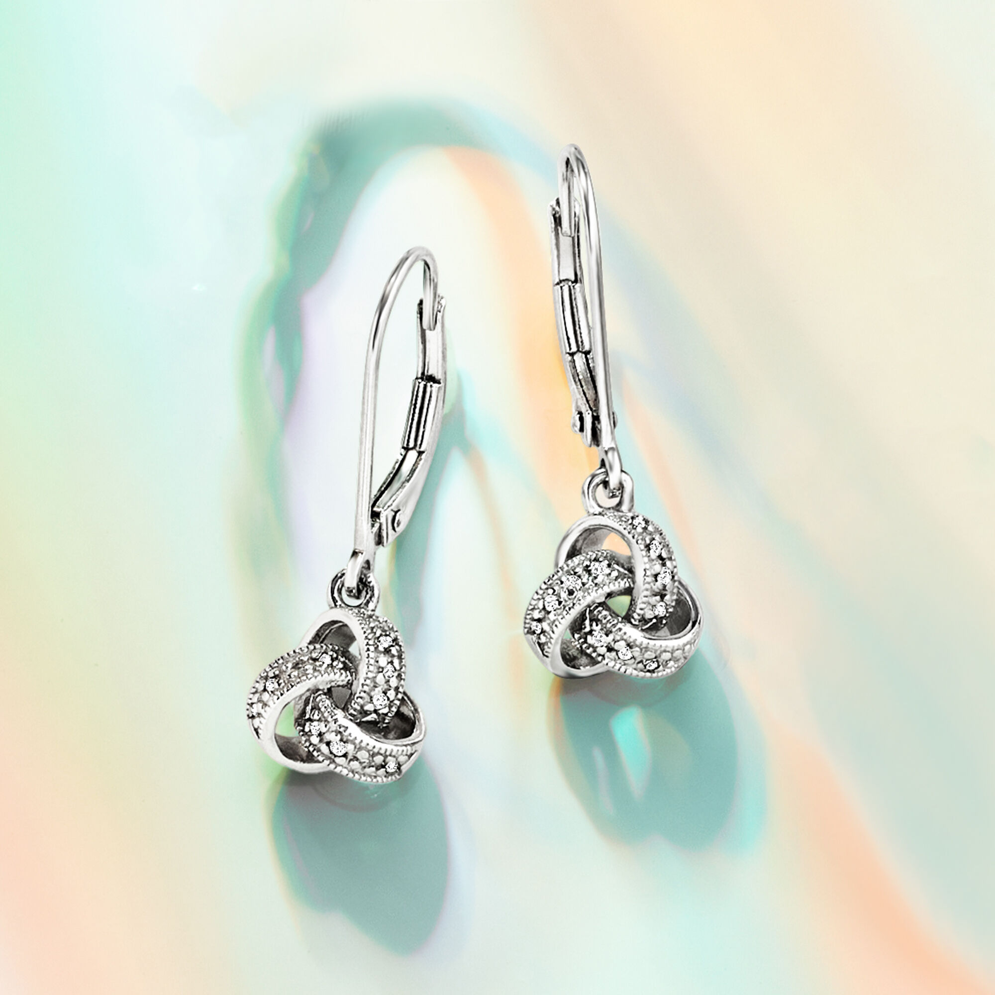 Love knot pandora earrings store