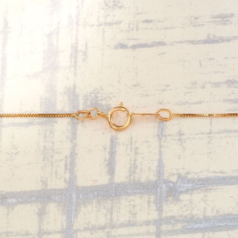 1.25 Carat Diamond Solitaire Necklace in 14kt Yellow Gold. 18&quot; image number 3