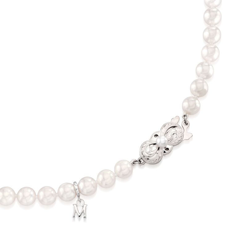 Mikimoto 6.5mm A1 Akoya Pearl Necklace With 18kt White Gold image number 2