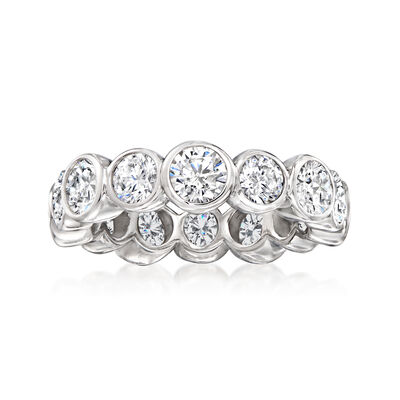 4.00 ct. t.w. CZ Eternity Band in Sterling Silver