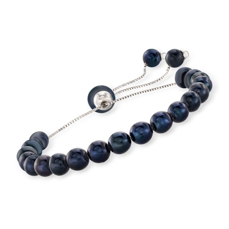 6mm Cultured Pearl and Bead Jewelry Set: Three Bolo Bracelets image number 3