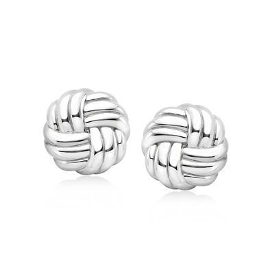 Sterling Silver Love Knot Earrings