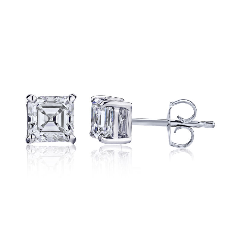 .70 ct. t.w. Certified Diamond Stud Earrings in Platinum image number 2
