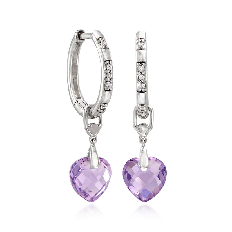 Interchangeable Jewelry Set: 8.50 ct. t.w. Multi-Gemstone Hoop Drop Earrings in Sterling Silver image number 3
