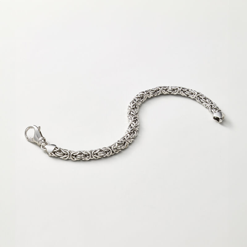 Sterling Silver Small Byzantine Bracelet image number 2