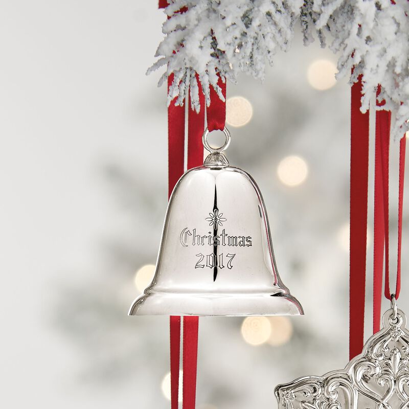 Reed & Barton 2017 Annual "Christmas Bell" Sterling Silver Ornament - 33rd Edition image number 1