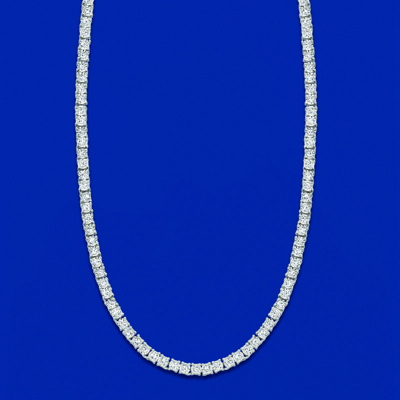 3.00 ct. t.w. Diamond Tennis Necklace in Sterling Silver image number 2