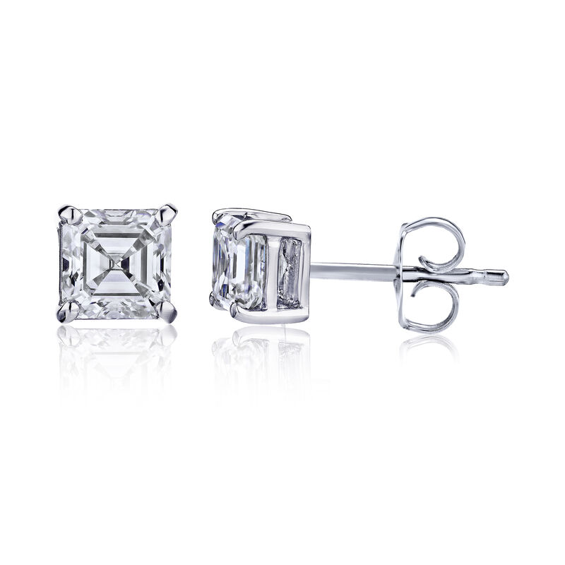 .48 ct. t.w. Certified Diamond Stud Earrings in Platinum image number 2