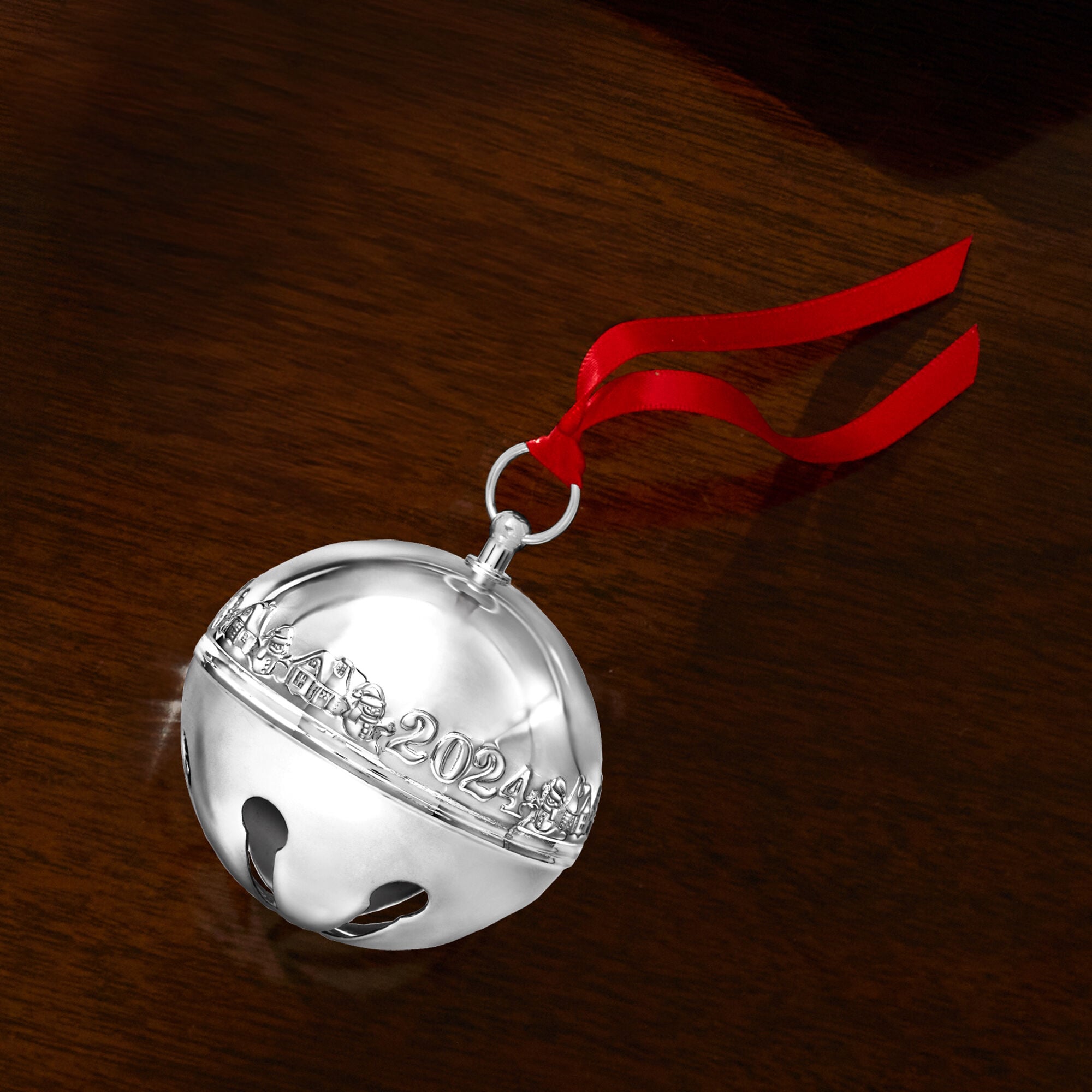Wallace 2024 Annual Silver Plate Sleigh Bell Ornament - 54th