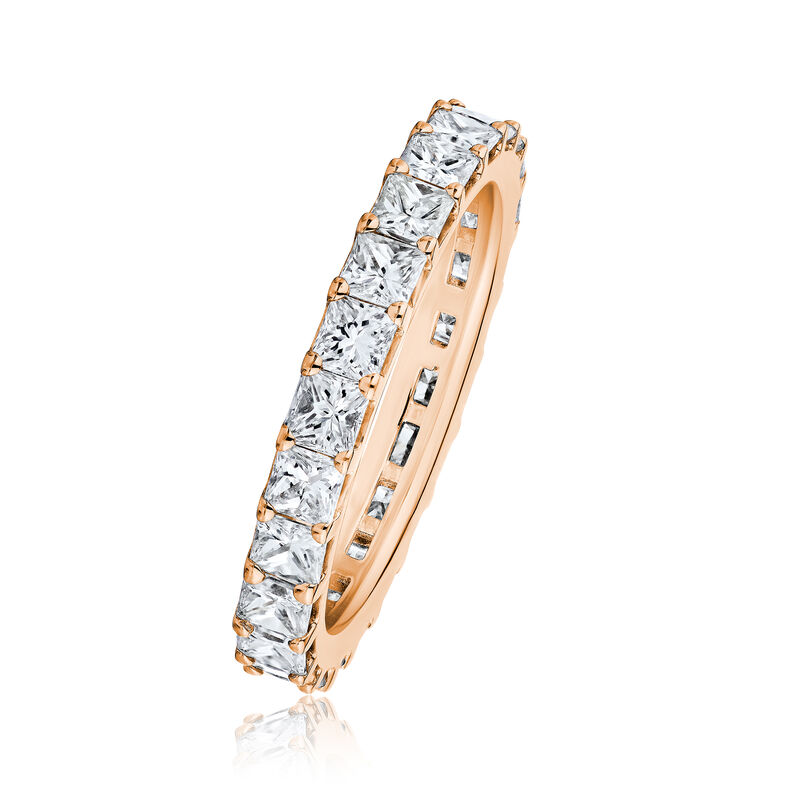 1.90 ct. t.w. Diamond Wedding Eternity-Style Wedding Band in 14kt Rose Gold image number 1