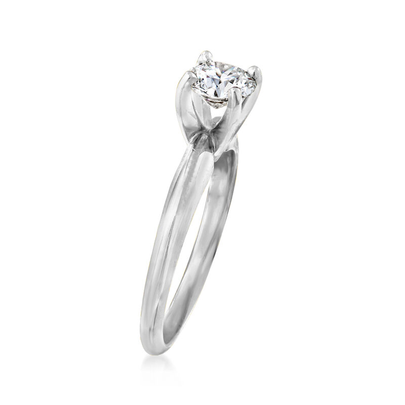 .72 Carat Certified Diamond Solitaire Ring in 14kt White Gold image number 2