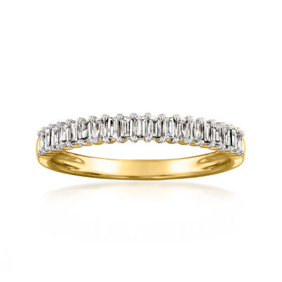 .33 ct. t.w. Baguette Diamond Ring in 14kt Yellow Gold